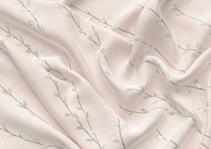 Willow Field, Pastel Pink - Made to Measure Curtains - Image 4